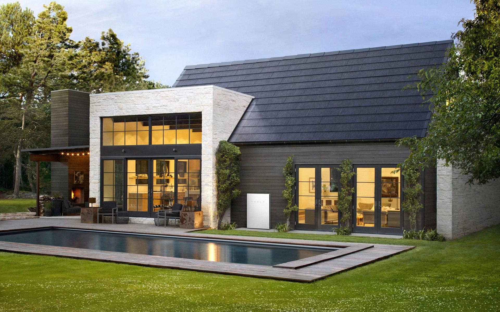 Tesla Solar Roof House